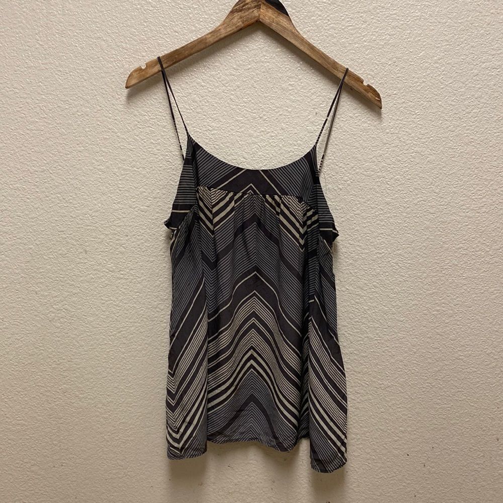Geren Ford Silk Chevron Camisole Medium